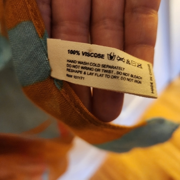 Tropical print colorful beach kimono one size viscose - Picture 4 of 5